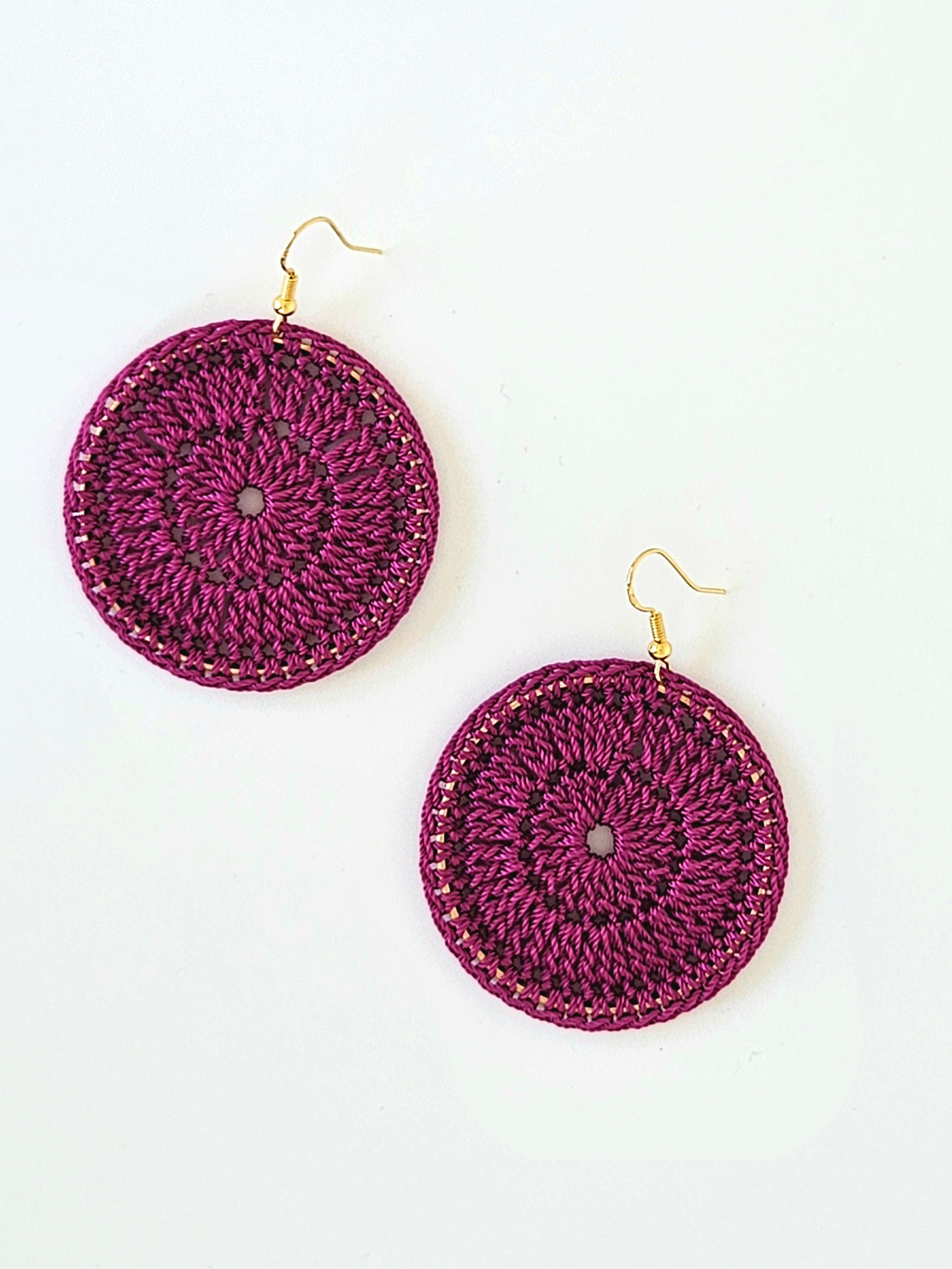 Rebecca Hoop Earrings Black