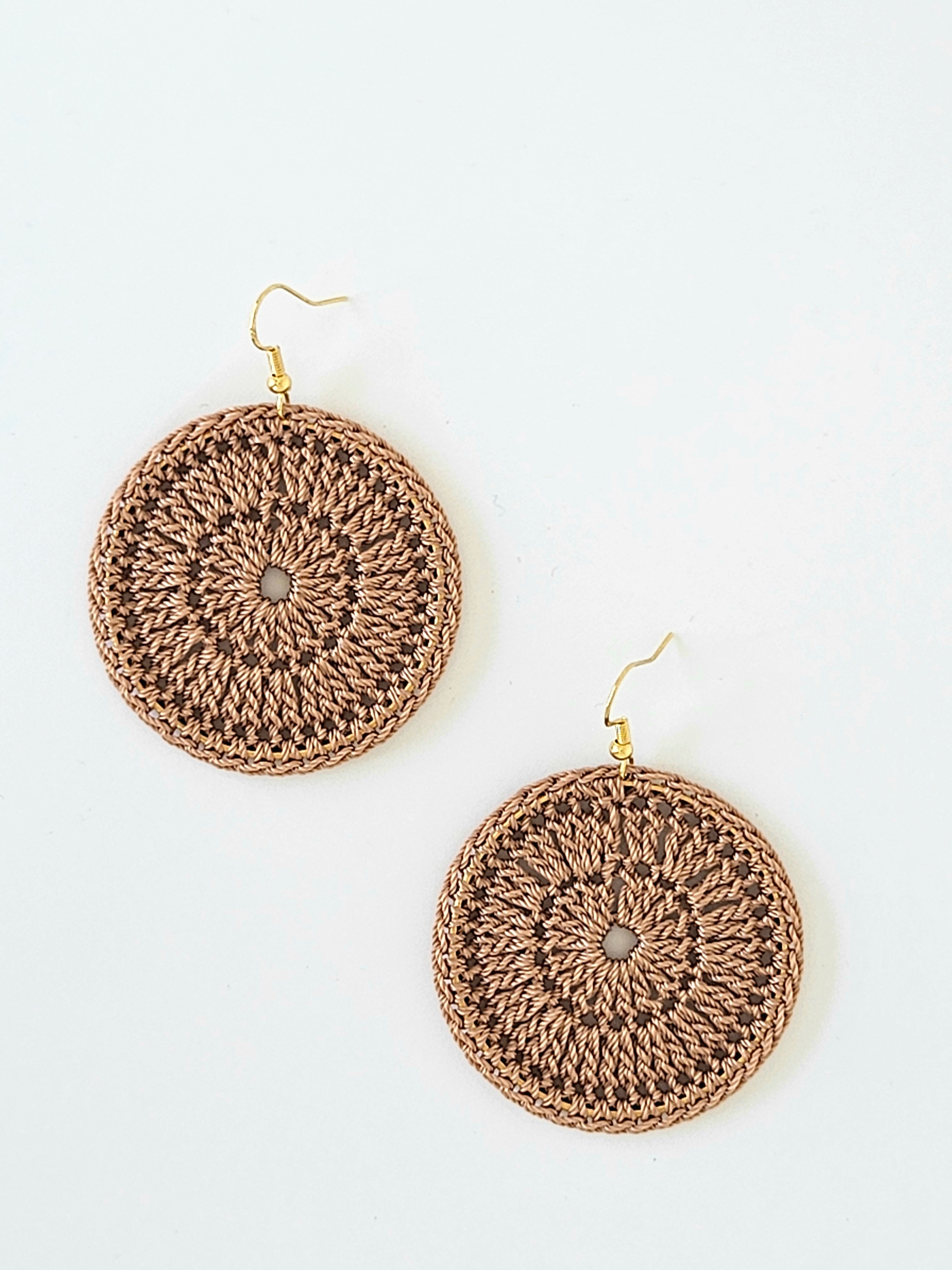 Rebecca Hoop Earrings Black