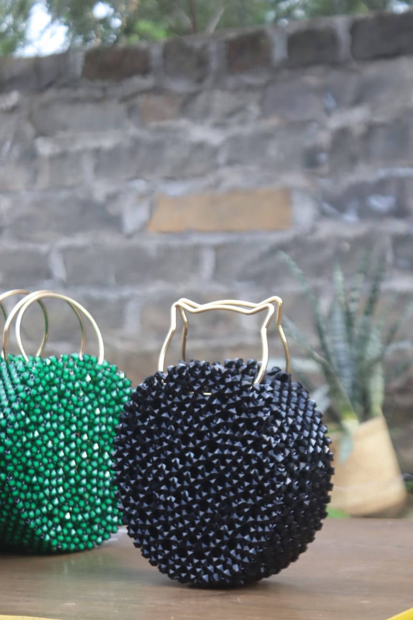 The Wendy Recycled Plastic & Glass Beaded Bags