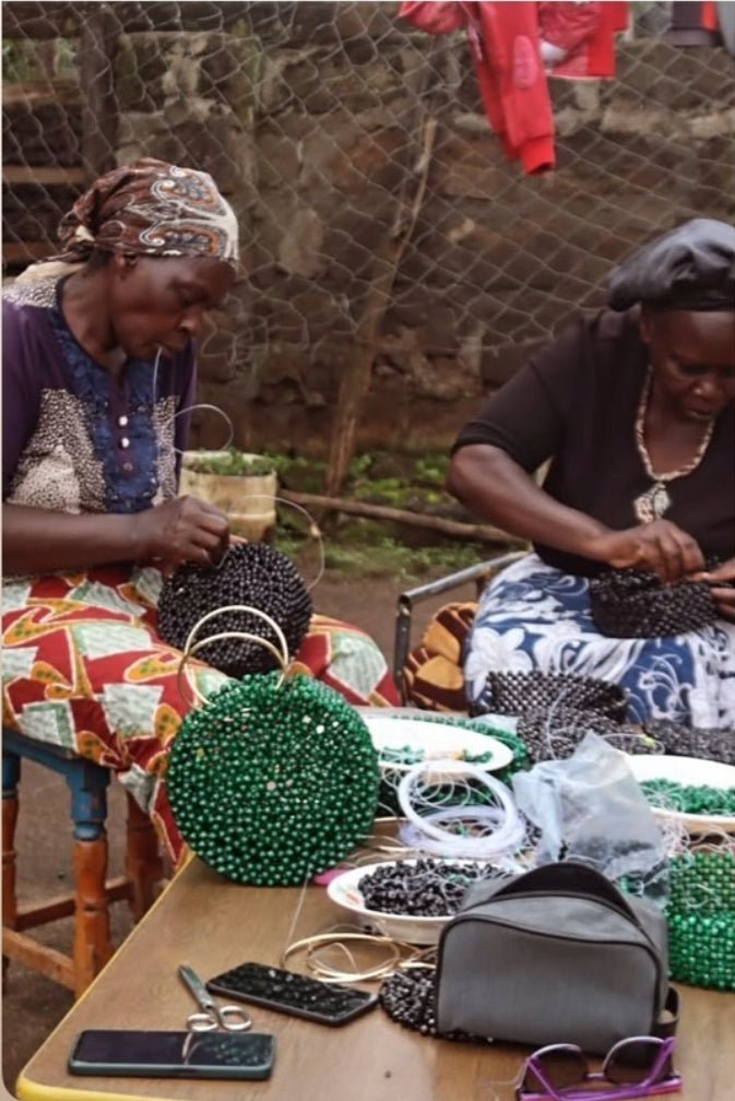 The Wendy Recycled Plastic & Glass Beaded Bags
