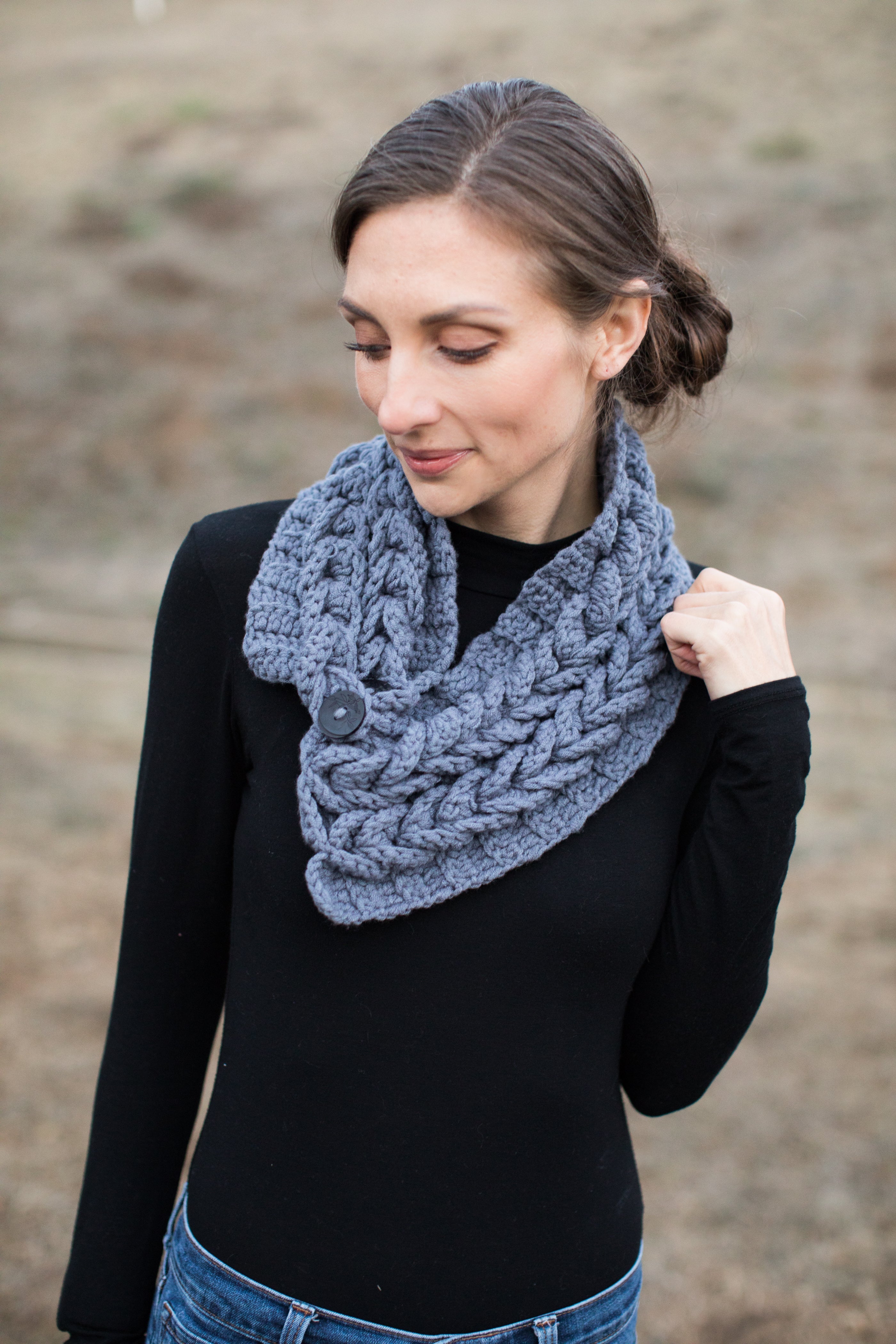 Laura Cowl Scarf Emerald