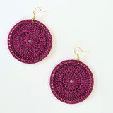 Rebecca Hoop Earrings Taupe