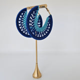 Gina Earrings Cobalt Blue