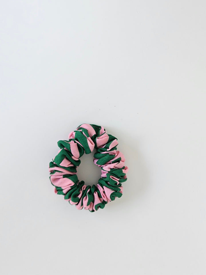 Print Scrunchie Green & Pink