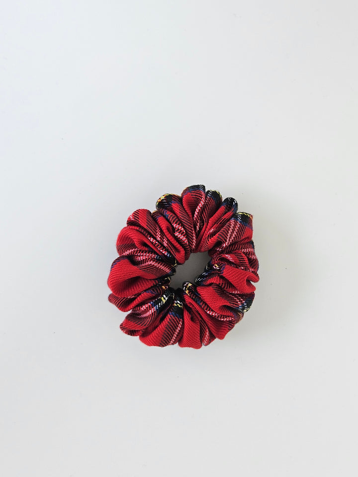 Plaid Scrunchie Holiday Inspired Red