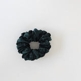 Velvet Velour Green Scrunchie