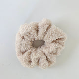 Richa Teddy Textured Soft Scrunchie Red