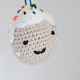 Crochet Donut with Icing Ornament