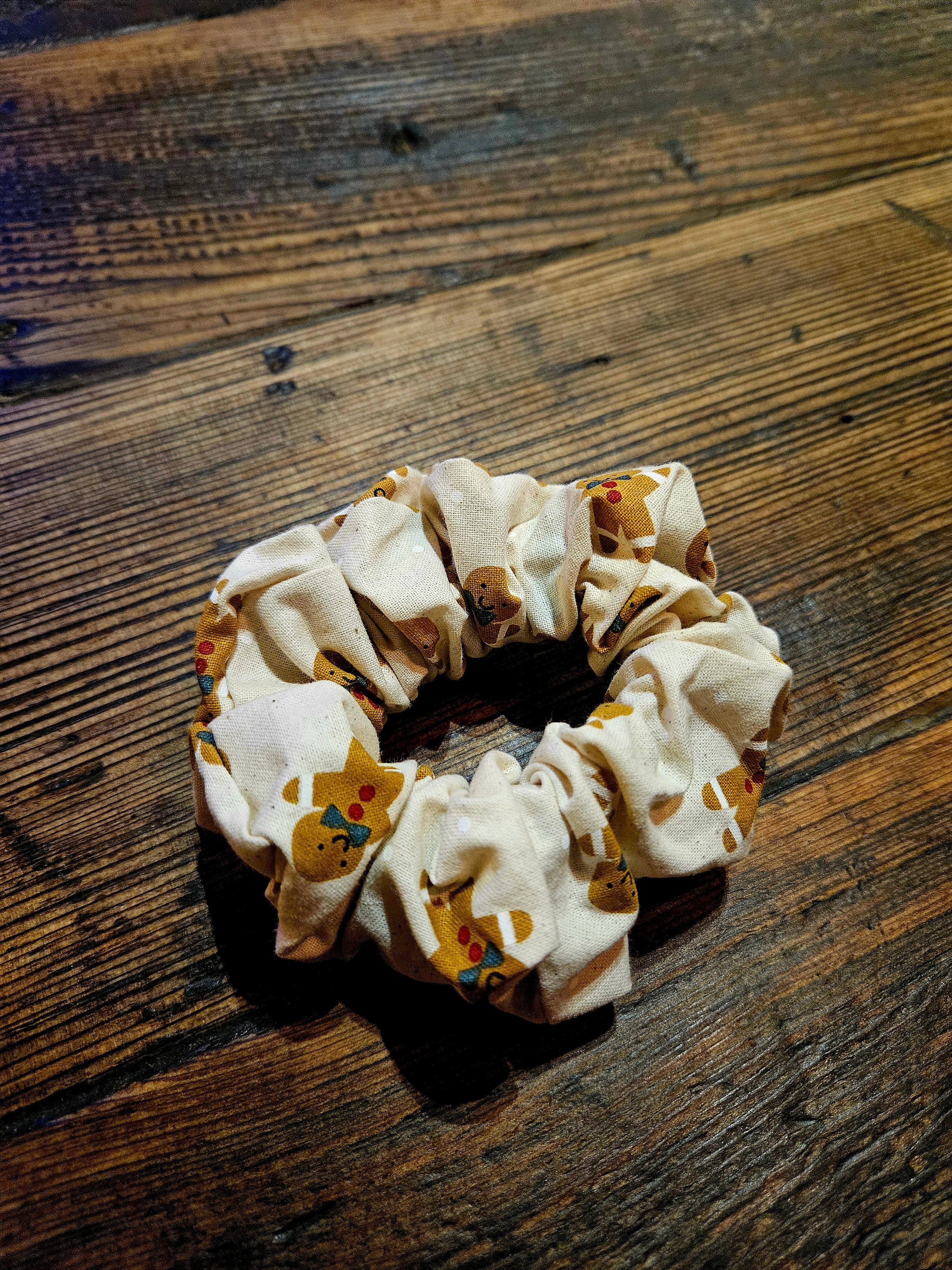 Holiday Gingerbread Man Scrunchie