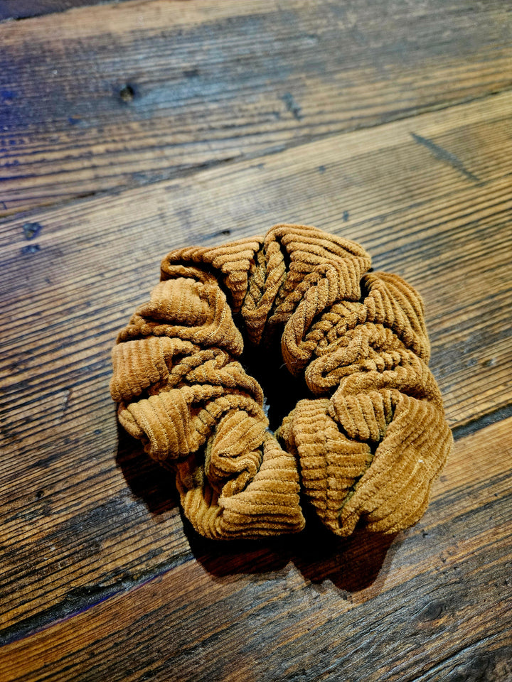 Corduroy Scrunchie Blue