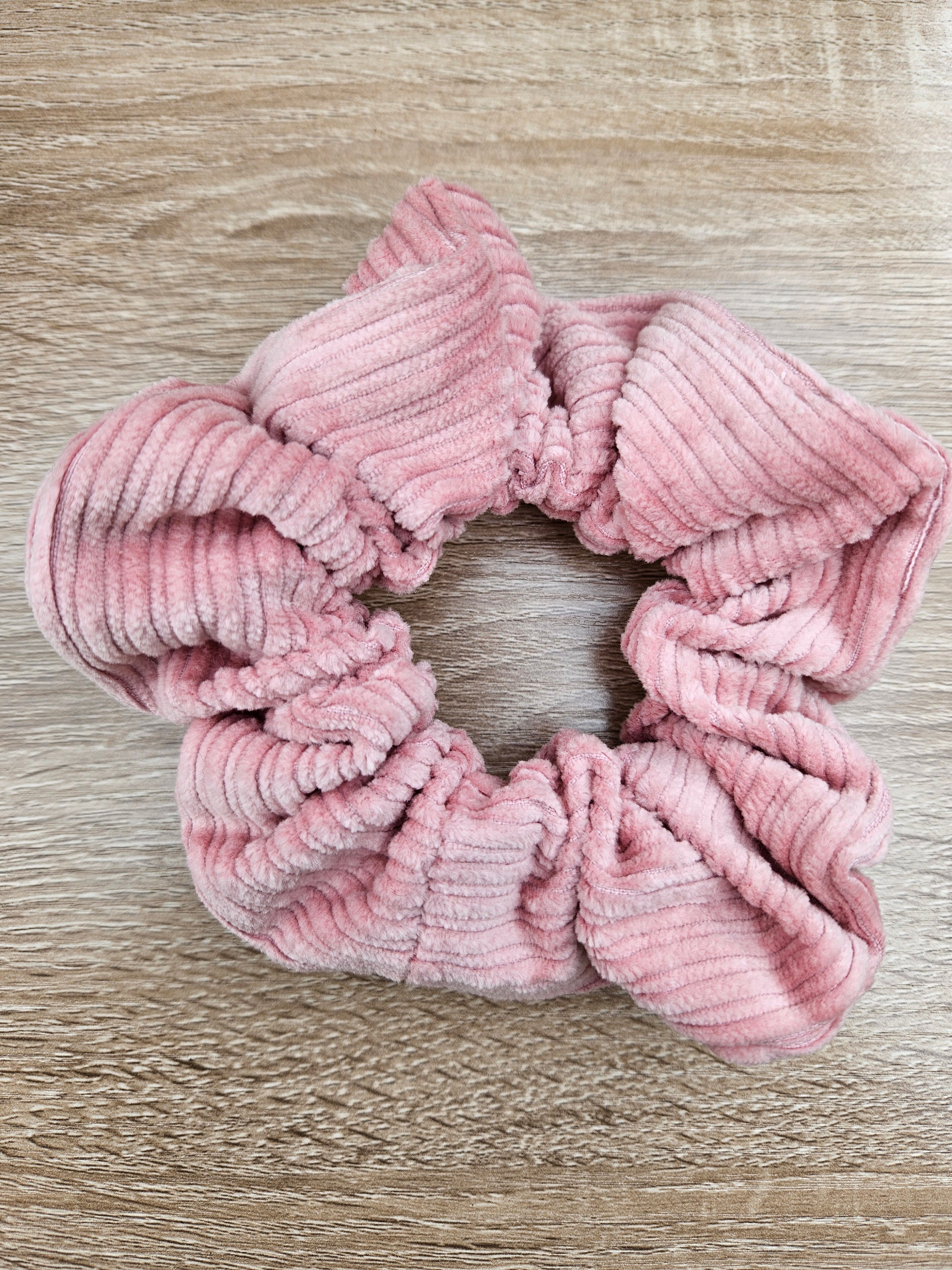 Corduroy Scrunchie Blue