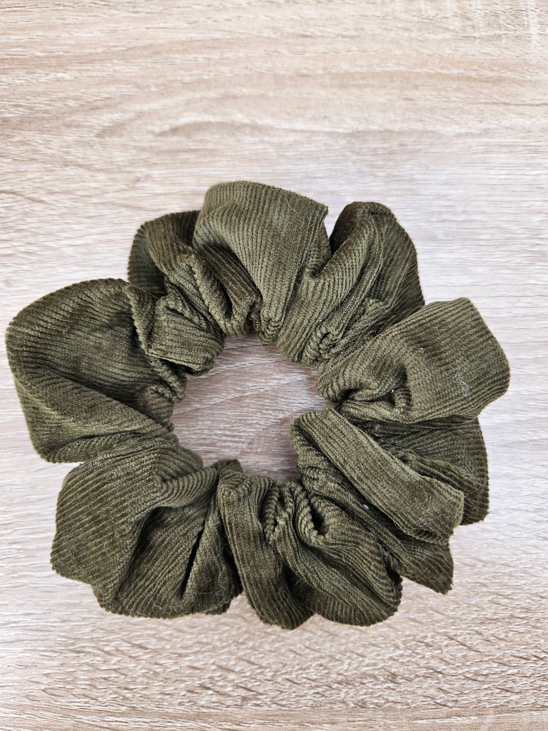 Corduroy Scrunchie Black