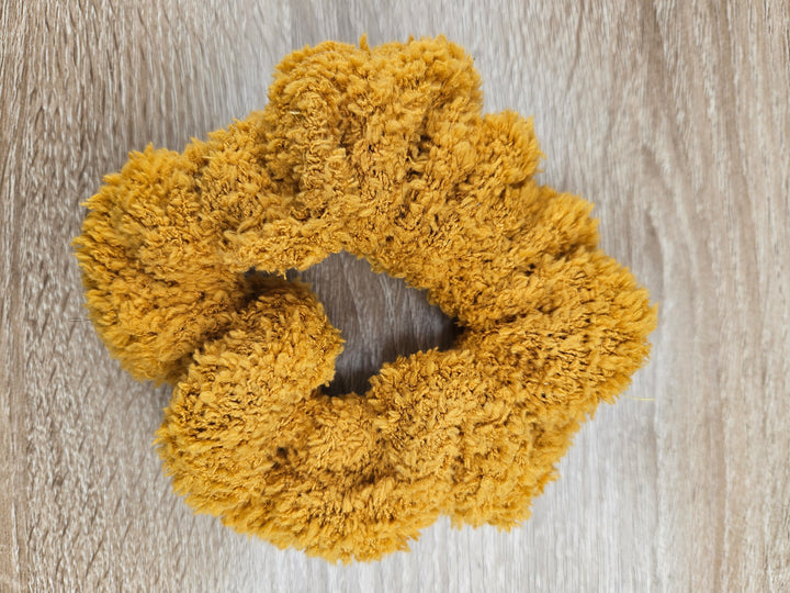 Teddy Soft Scrunchie Mustard