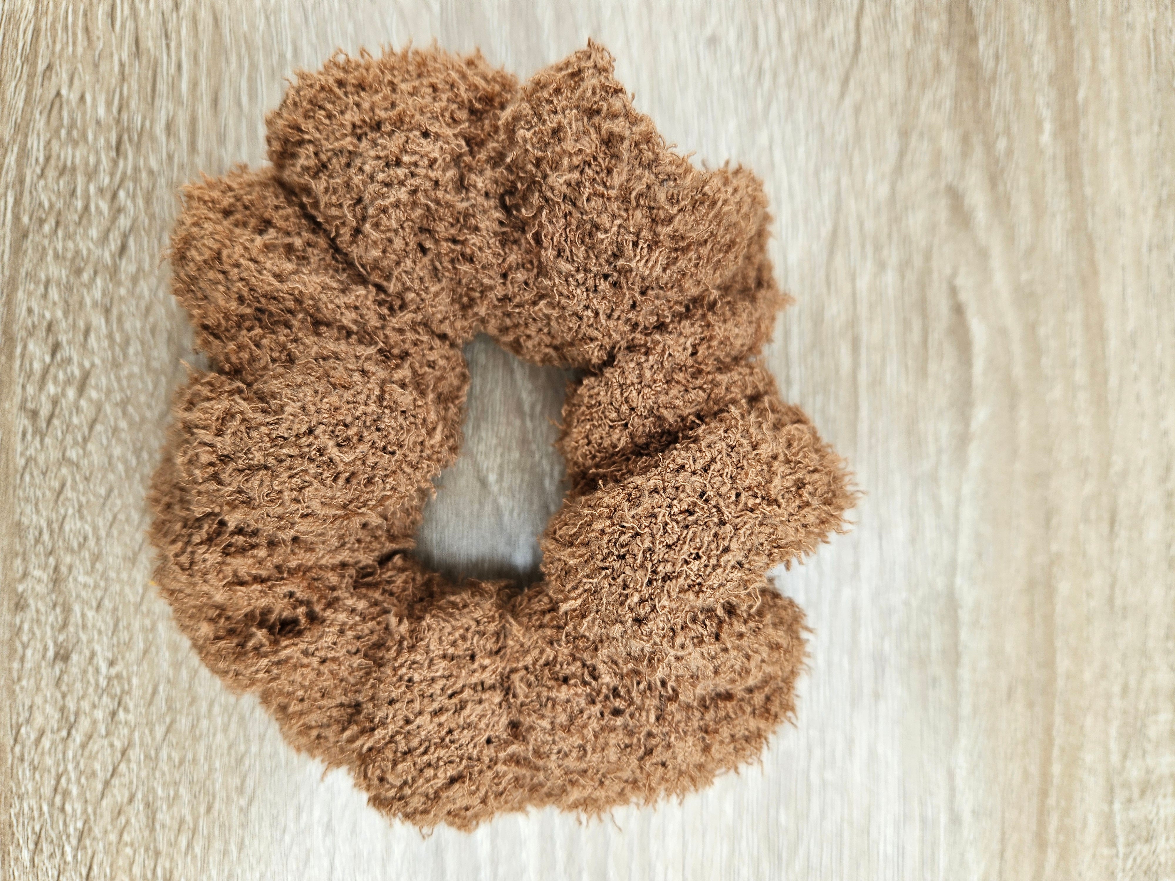 Teddy Soft Scrunchie Mustard