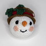 Crochet Snowman Ornament