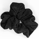 Ebony corduroy scrunchie