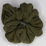 Fern corduroy scrunchie