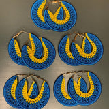 Gina Earrings Cobalt Blue