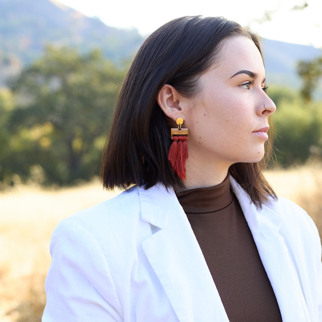 Ana Earrings Navy