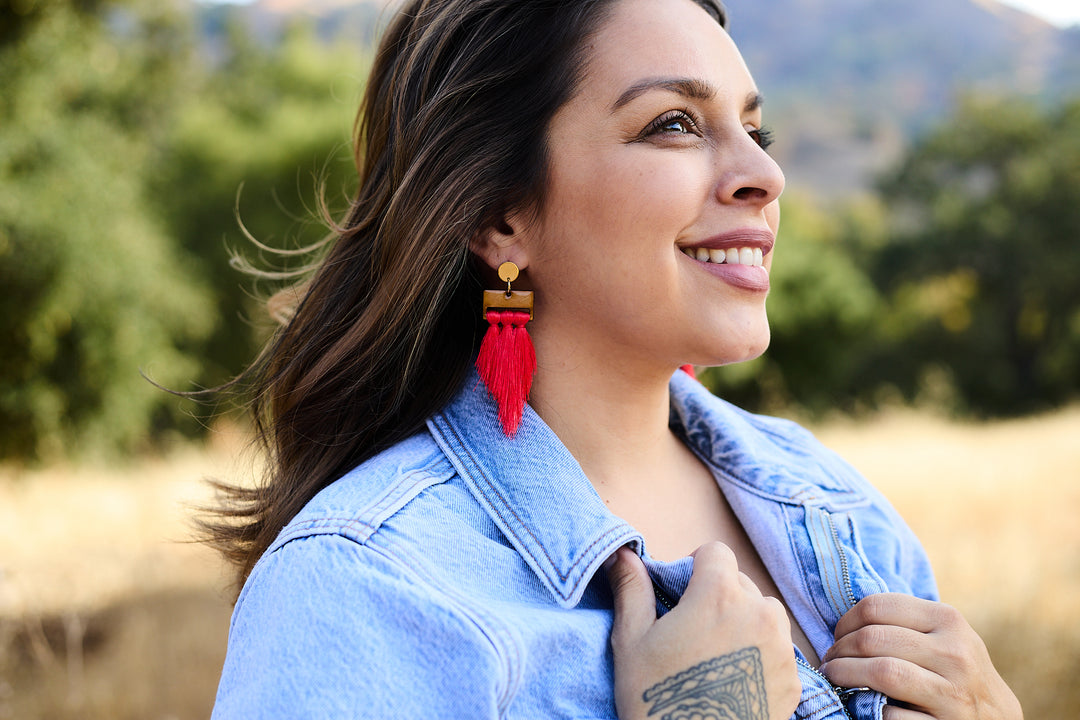 Ana Earrings Coral