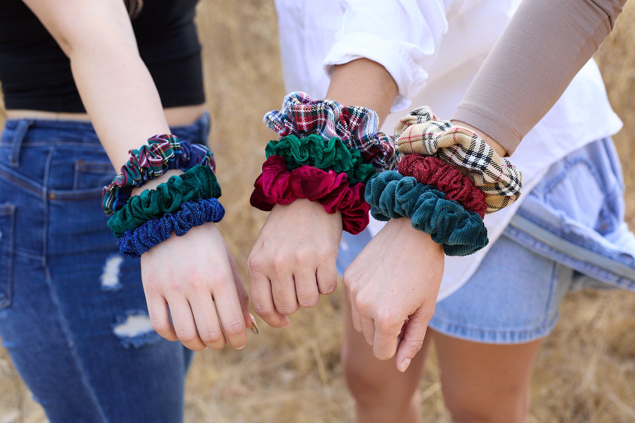 Glitter Scrunchie Pink