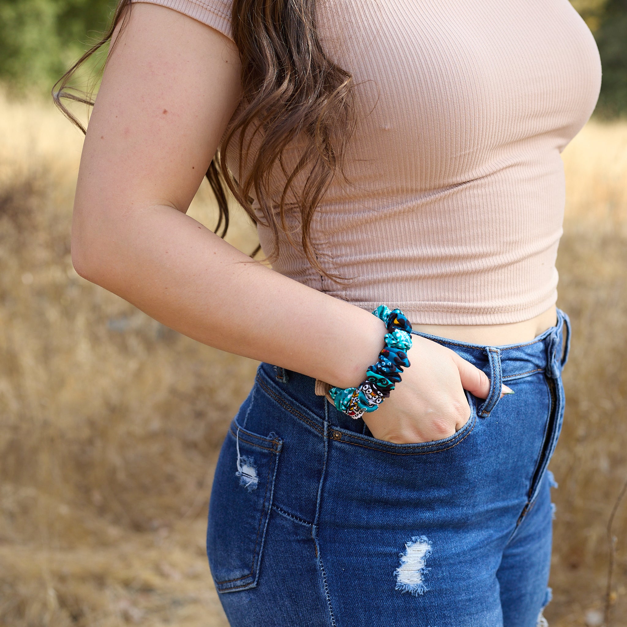 African Print Scrunchie