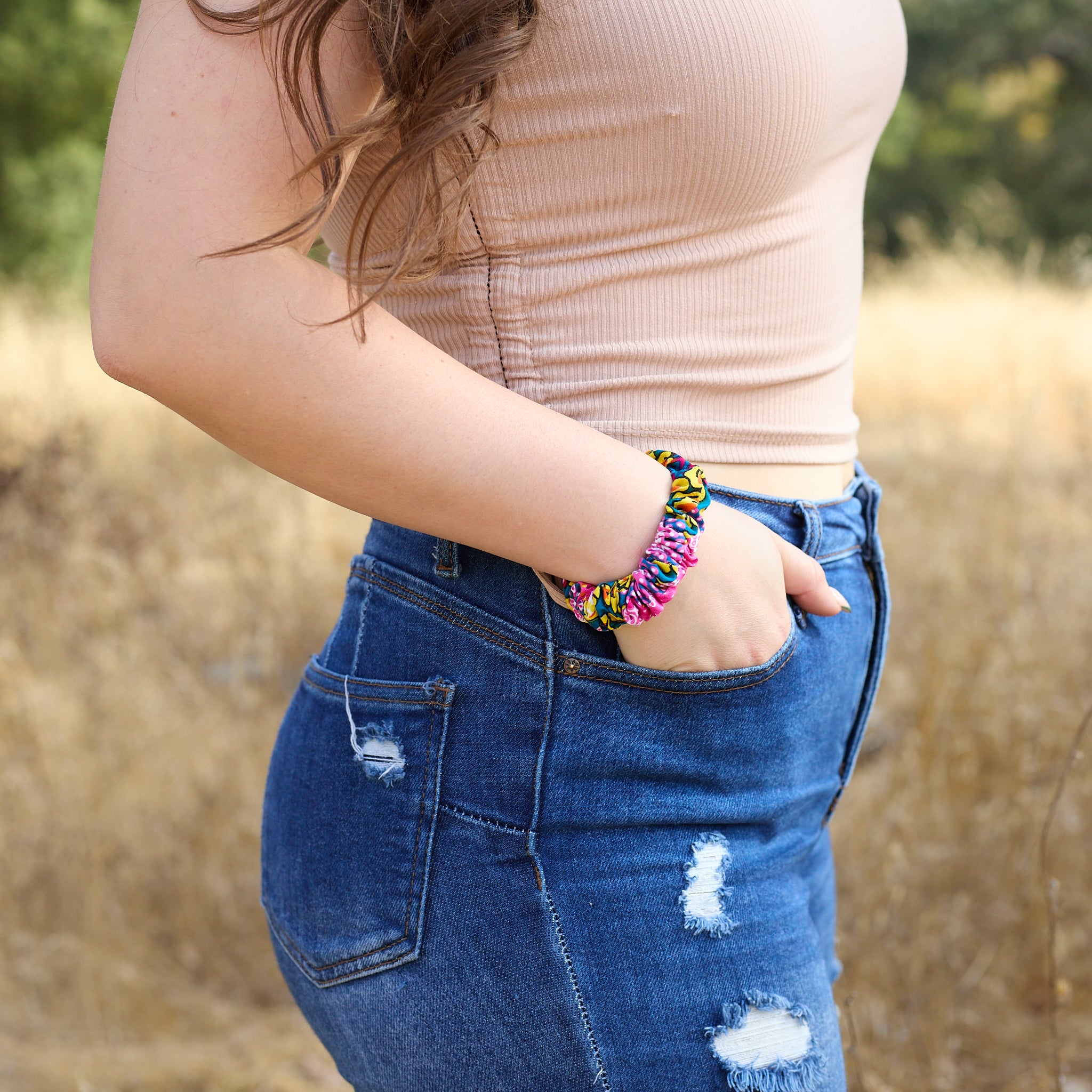 African Print Scrunchie