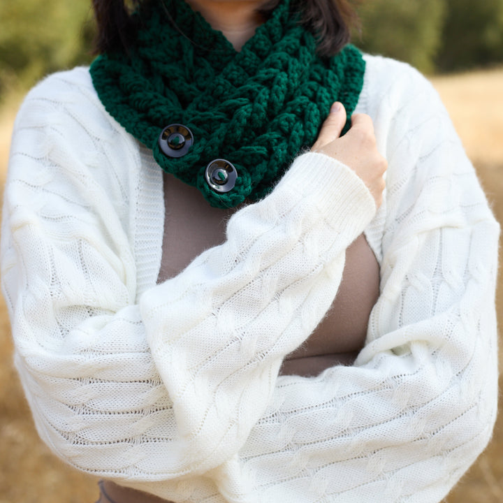 Laura Cowl Scarf Gray