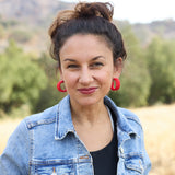 Jennifer Earrings Red