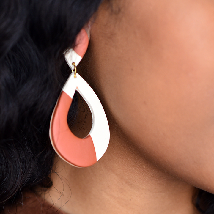 Ivory & Cinnamon Earrings