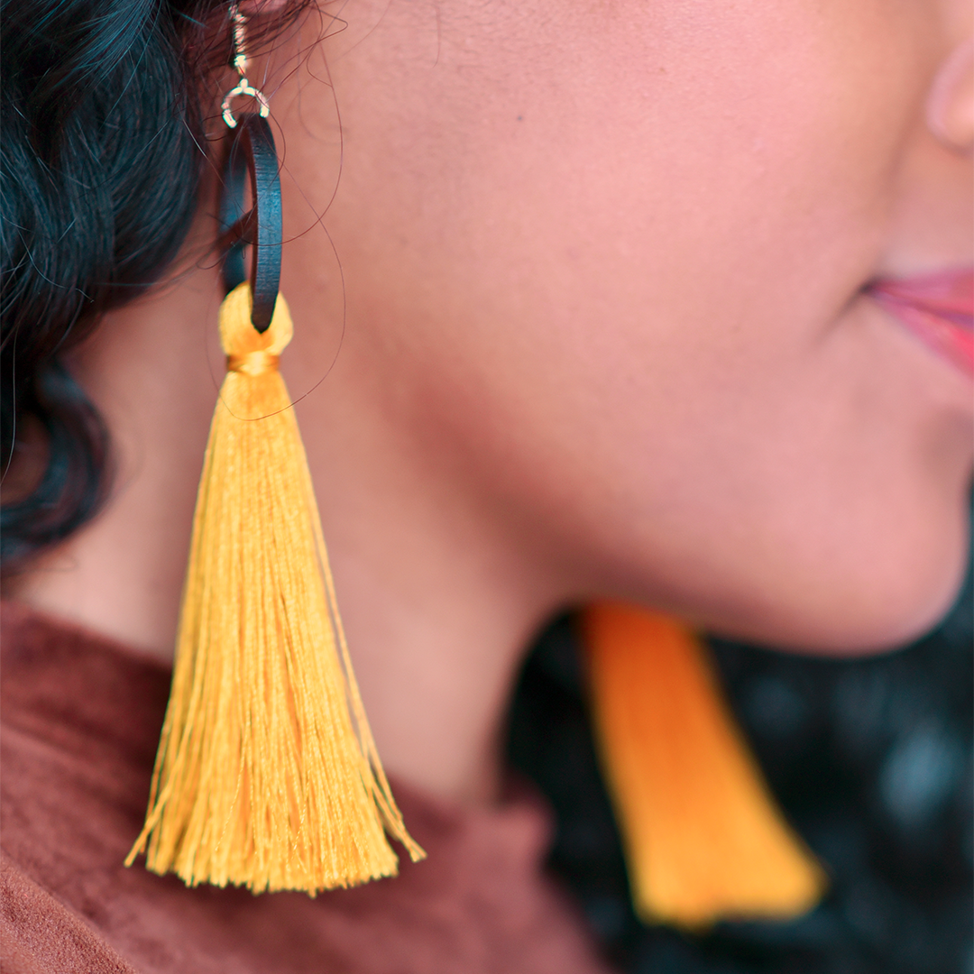 Threaded Wheel Earrings