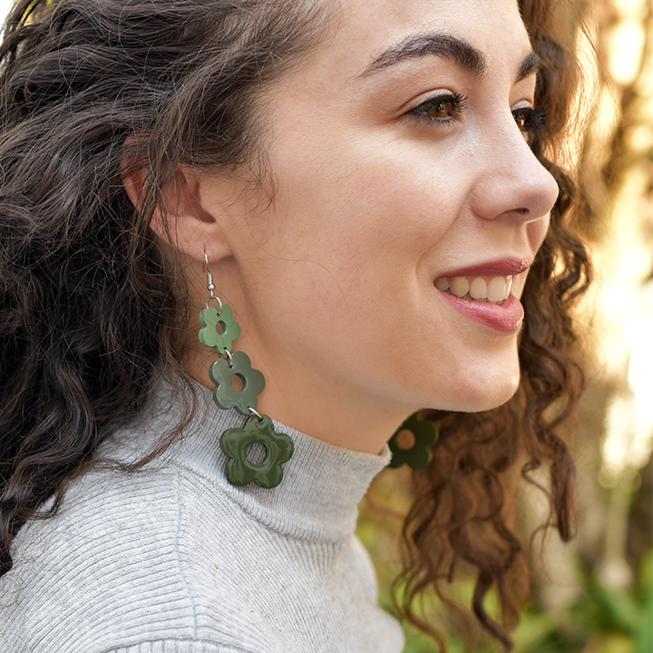 Floral Drop Earrings