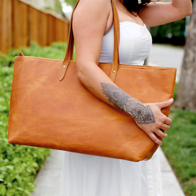 Oversized Leather Tote